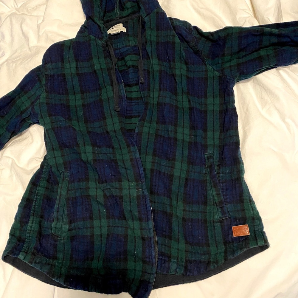 LL bean flannel hoodie